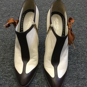 YSL Two tone ankle boot